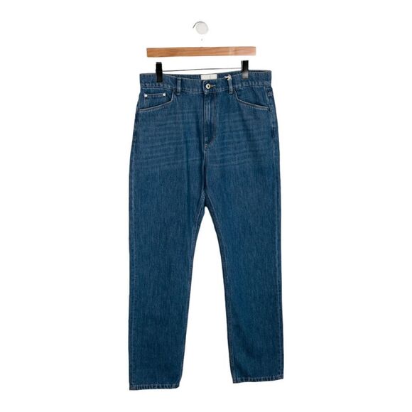 WANDLER Women’s Blue High-Rise Straight Leg Jeans w/ Tags Size: L | US 32 - Picture 1 of 9